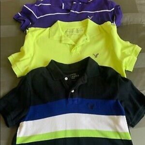 Mens American Eagle polos size small - lot of 3